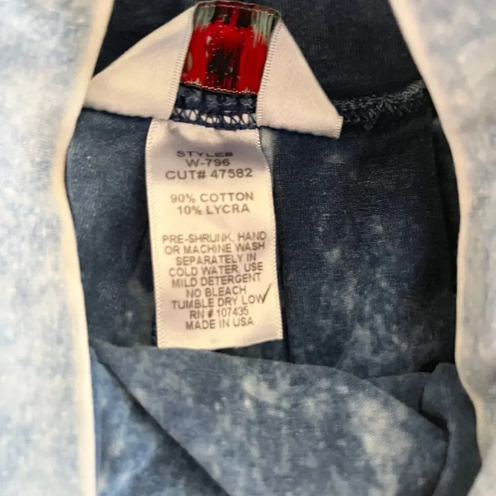 Hard Tail Girls Denim Look Tiered Circle Skirt Size 7/8 Boho Festival Blue